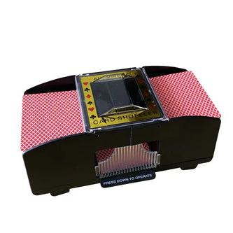 Skanto | Automatisk Spillkortblander – Perfekt for 2/4/6 Deck, Elektrisk Spillkortblander for Poker