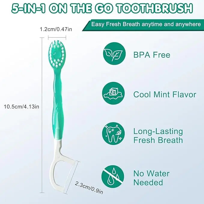 26-delers 5-i-1 mini-tannbørstesett