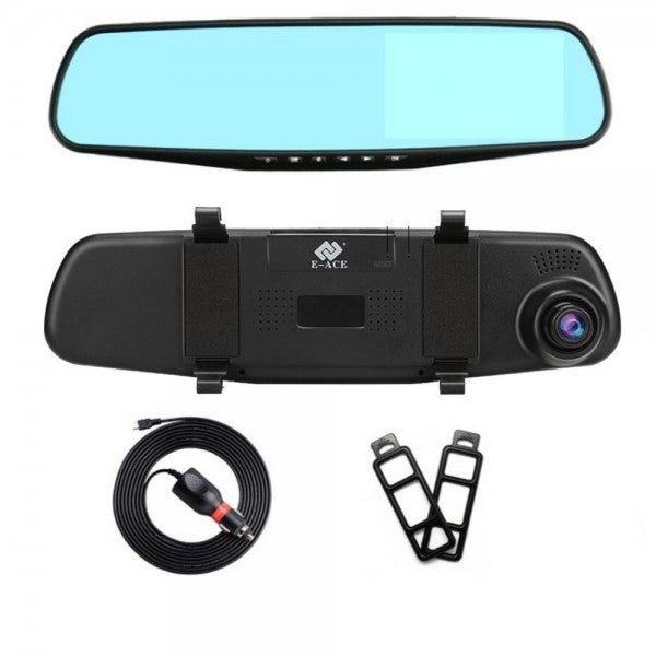 Skanto | SafeMirror HD Bakrute Speil med Dashcam – 1080p, Bevegelsesdeteksjon & Bredvinkel