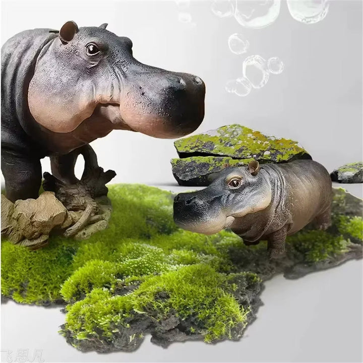 Skanto | Mini Hippo Dekorativ Fiskebowl Luftbobler