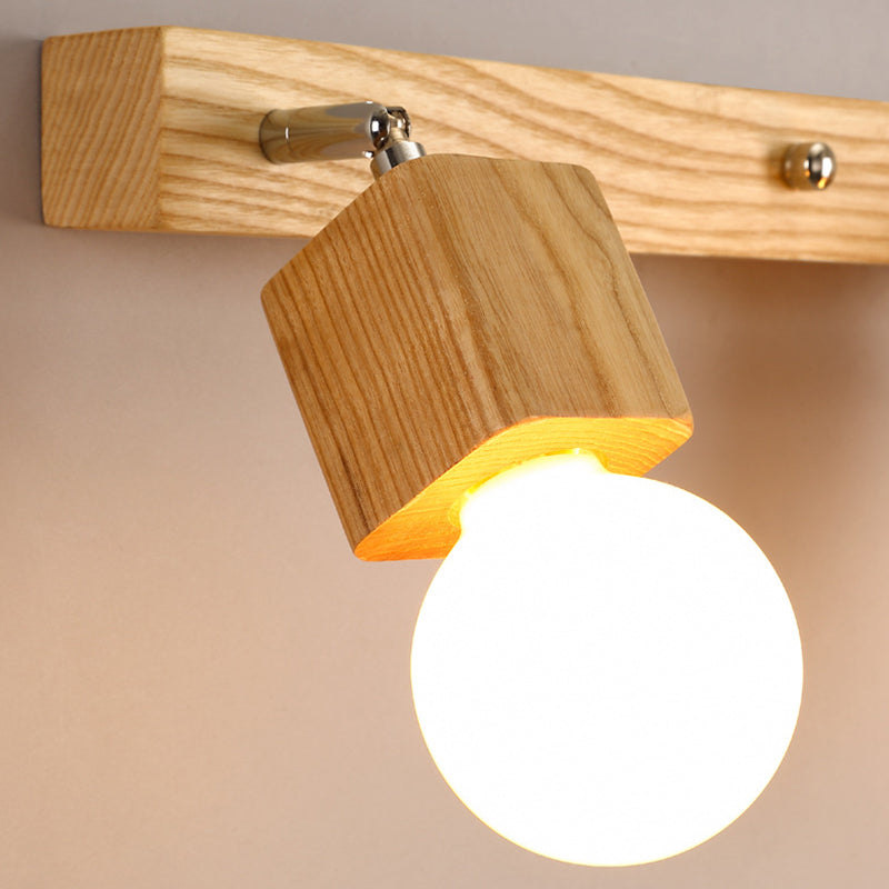Skanto | Moderne Tre Sminkespeil Lys Justerbar Veggarm Bad Sminke Vegglamper