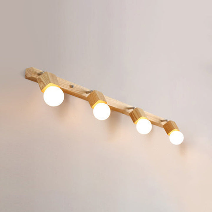 Skanto | Moderne Tre Sminkespeil Lys Justerbar Veggarm Bad Sminke Vegglamper