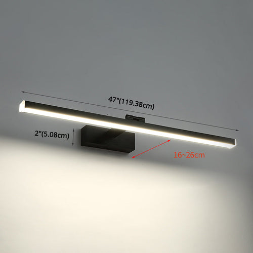 Armed Vanity Vegglamper Moderne Minimalistisk Stil Metall Enkelt Vanity Lys | Skanto