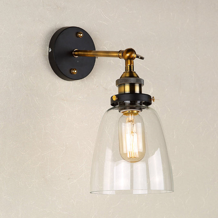 Oval Vanity Vegglamper Retro Industriell Stil Glass Enkelt Vanity Lys | Skanto