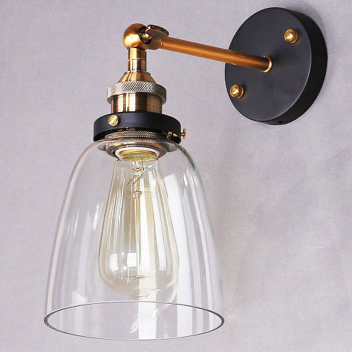 Oval Vanity Vegglamper Retro Industriell Stil Glass Enkelt Vanity Lys | Skanto