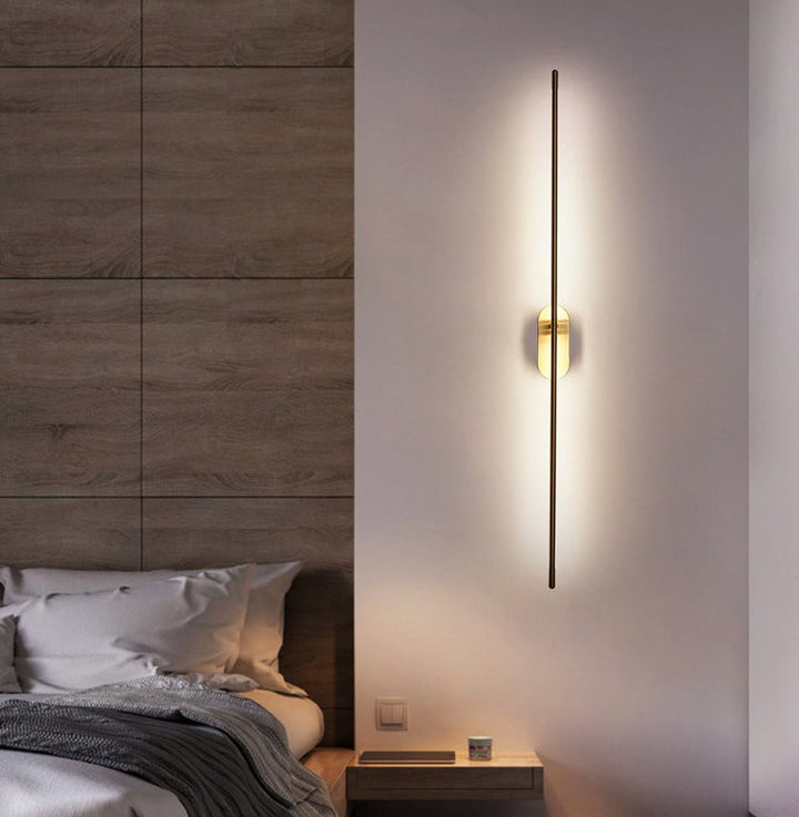 Skanto | Liniære Striper Veggbelysning Moderne Metall Veggmontert Lampe for Soverom Stue