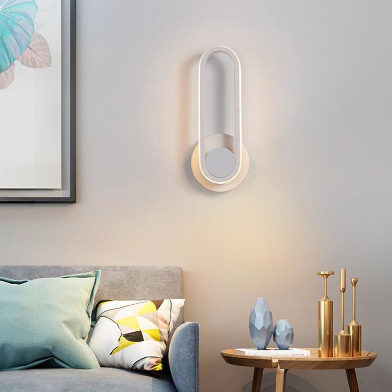 Regulær moderne vegglampe LED metall nattbordlamper med roterbart hode | Skanto