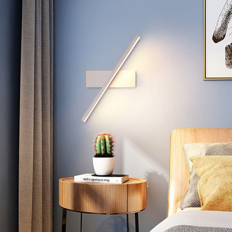 Regulær moderne vegglampe LED metall nattbordlamper med roterbart hode | Skanto