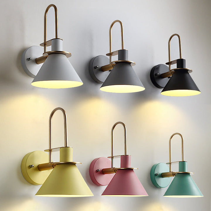 Macaroon Stil Veggmontert Lysarmatur Metall Fargerik Vegglampe for Hotell Soverom | Skanto