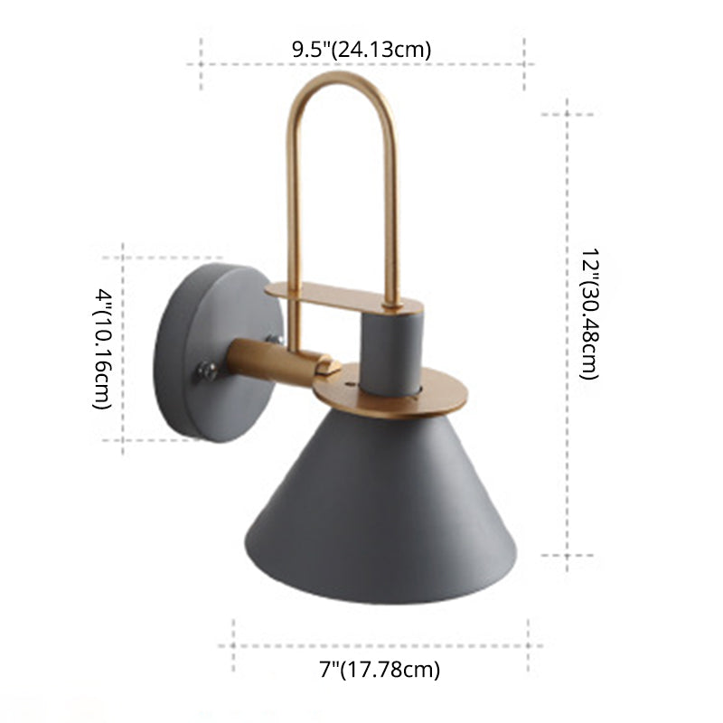 Macaroon Stil Veggmontert Lysarmatur Metall Fargerik Vegglampe for Hotell Soverom | Skanto