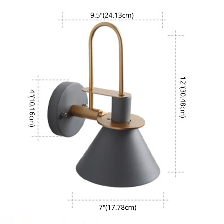 Macaroon Stil Veggmontert Lysarmatur Metall Fargerik Vegglampe for Hotell Soverom | Skanto