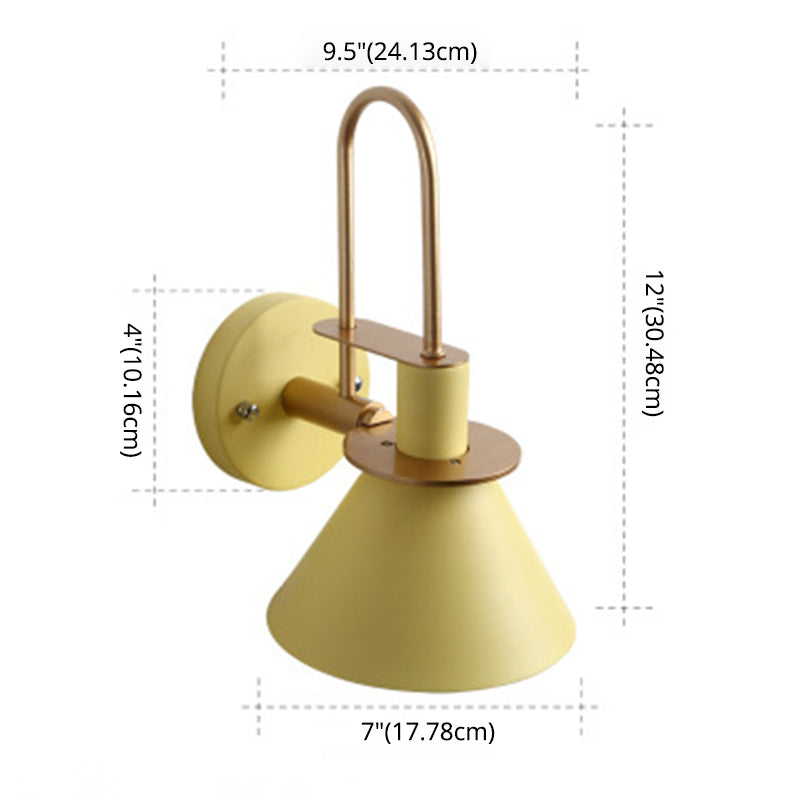 Macaroon Stil Veggmontert Lysarmatur Metall Fargerik Vegglampe for Hotell Soverom | Skanto