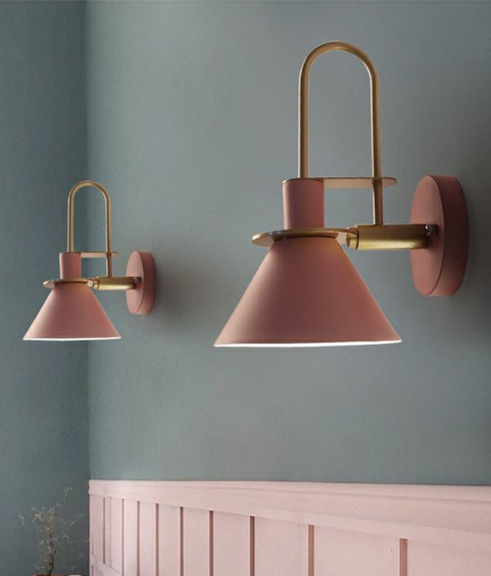 Macaroon Stil Veggmontert Lysarmatur Metall Fargerik Vegglampe for Hotell Soverom | Skanto