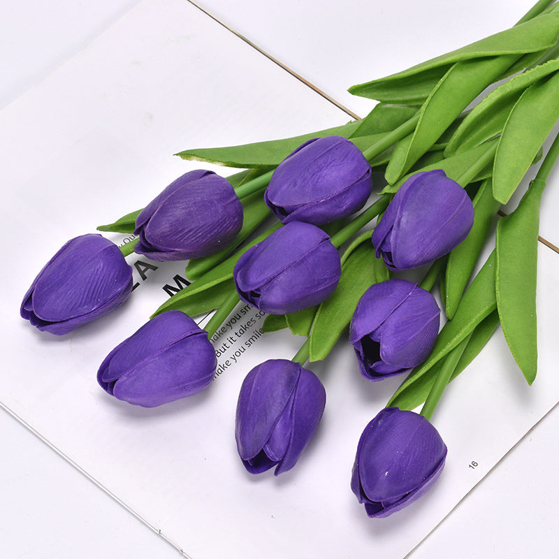 Utendørs kunstige tulipaner (7 stk) | Skanto