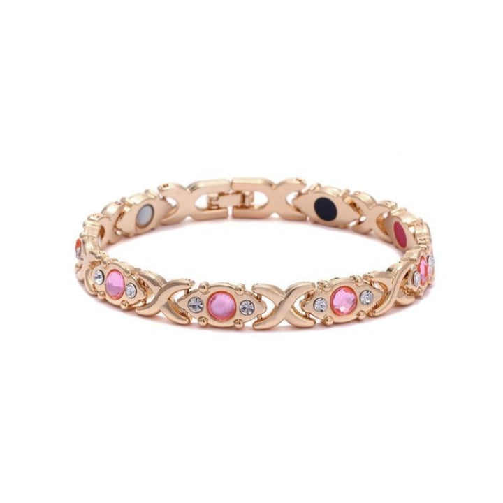 Skanto | Roségull Magnet Armbånd