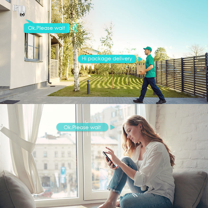 SecureView 360 – Trådløst sikkerhetskamera med 360° dekning | Skanto