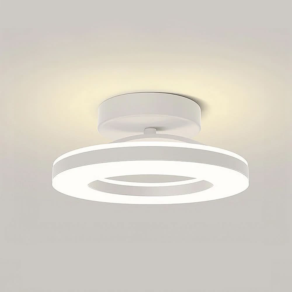 Skanto | ZAYNO Svart LED Taklampe – Moderne Innfelt Montert