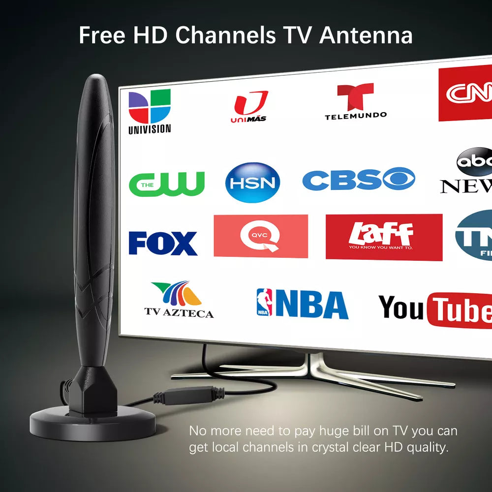 Skanto | HDTV 4K Magnetisk Digital Antenne Høyytelses Innendørs Antenne med Forsterker