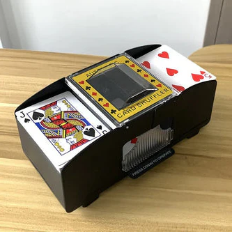 Skanto | Automatisk Spillkortblander – Perfekt for 2/4/6 Deck, Elektrisk Spillkortblander for Poker