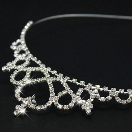 Damer Elegant Krystall-Tiara Skanto