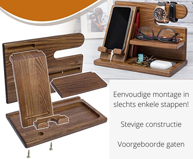 Skanto | Tre Telefon Docking | Perfekt organisatoren for enhetene dine