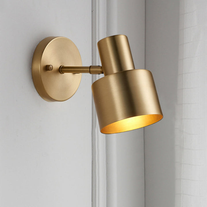 Metal Messing Vegg Vanity Lys Sylinder 1/2/3-Glødelampe LED Tradisjonell Sconce Lysarmatur for Bad | Skanto