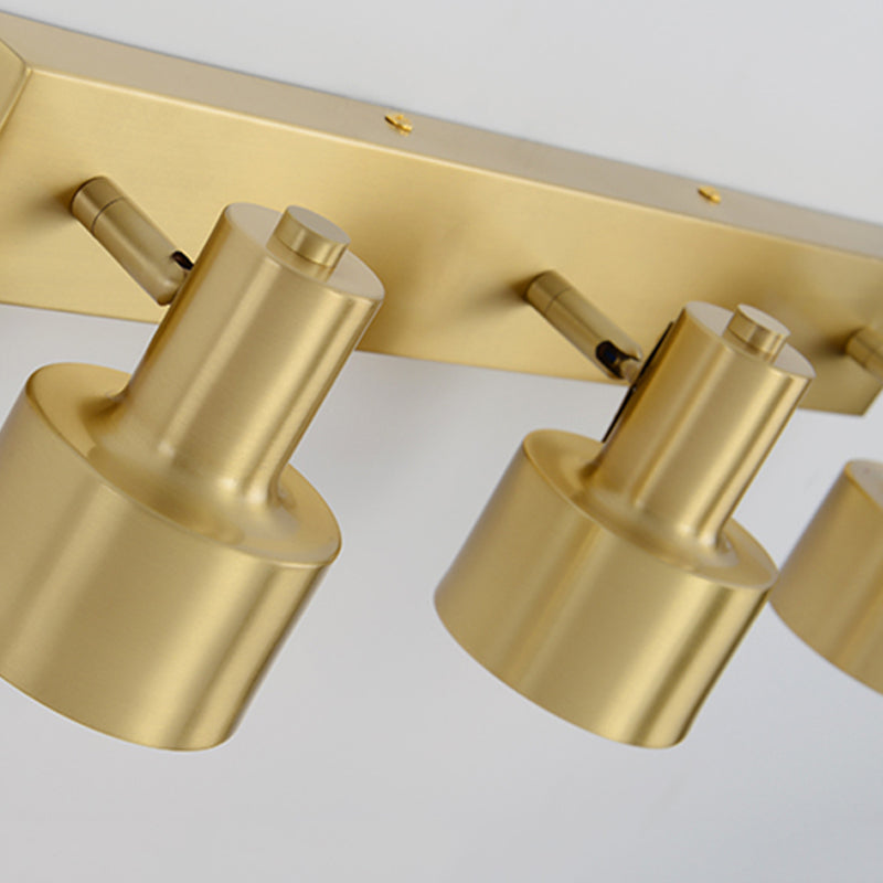 Metal Messing Vegg Vanity Lys Sylinder 1/2/3-Glødelampe LED Tradisjonell Sconce Lysarmatur for Bad | Skanto