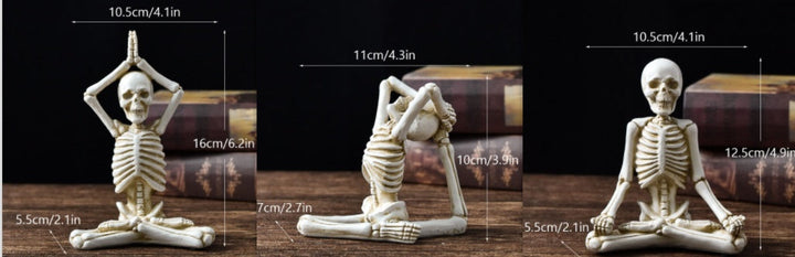 Skanto | Halloween Figurfigur – Harpiks Ornament i Vintage Hvit eller Svart