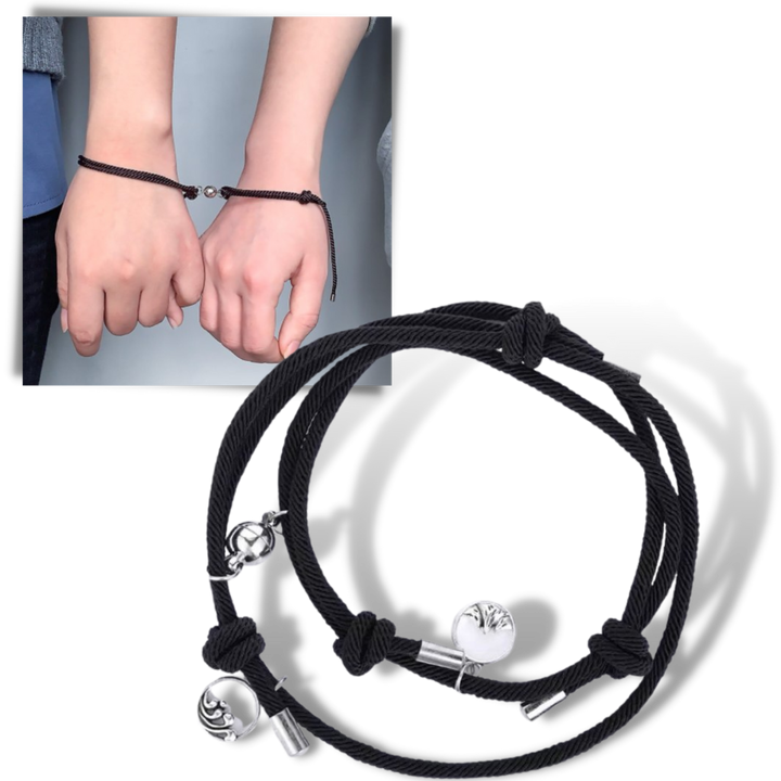 Sett med 2 magnetiske armbånd for par