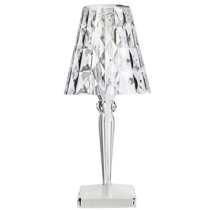 Skrivebordslampe i akrylkrystall