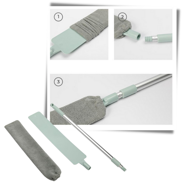 Teleskopisk mikrofiber støvrenser