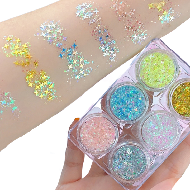 Glittersett for ansikt og kropp