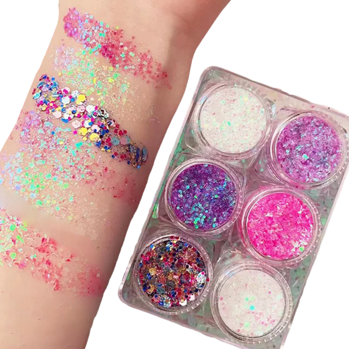 Glittersett for ansikt og kropp