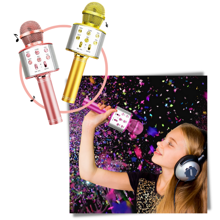 Trådløs Bluetooth karaoke mikrofon