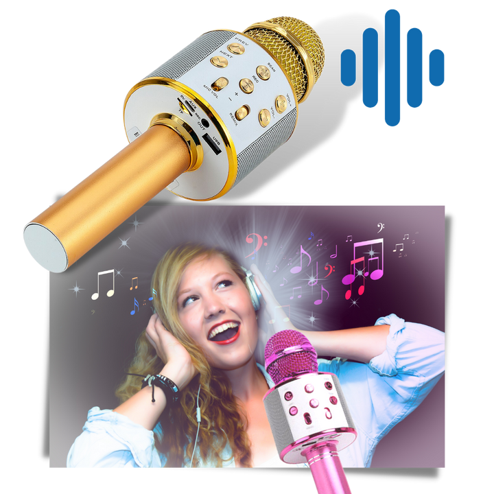 Trådløs Bluetooth karaoke mikrofon