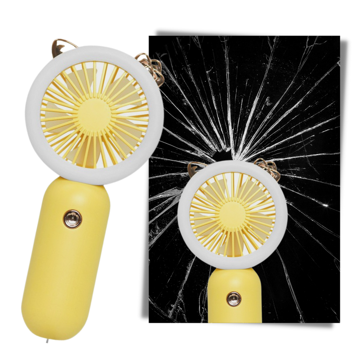 Håndholdt USB-vifte med LED