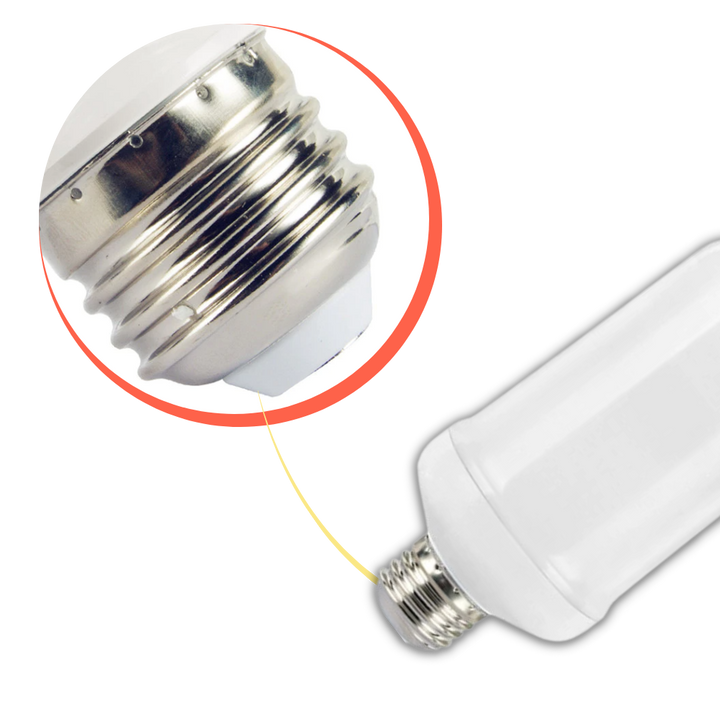 LED-lampe med flammeeffekt