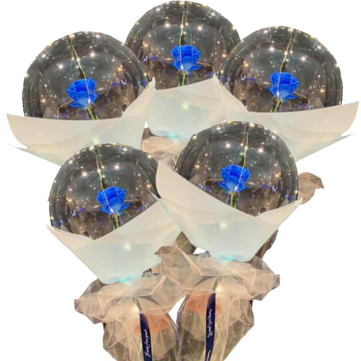 Vakker Rose LED-ballong