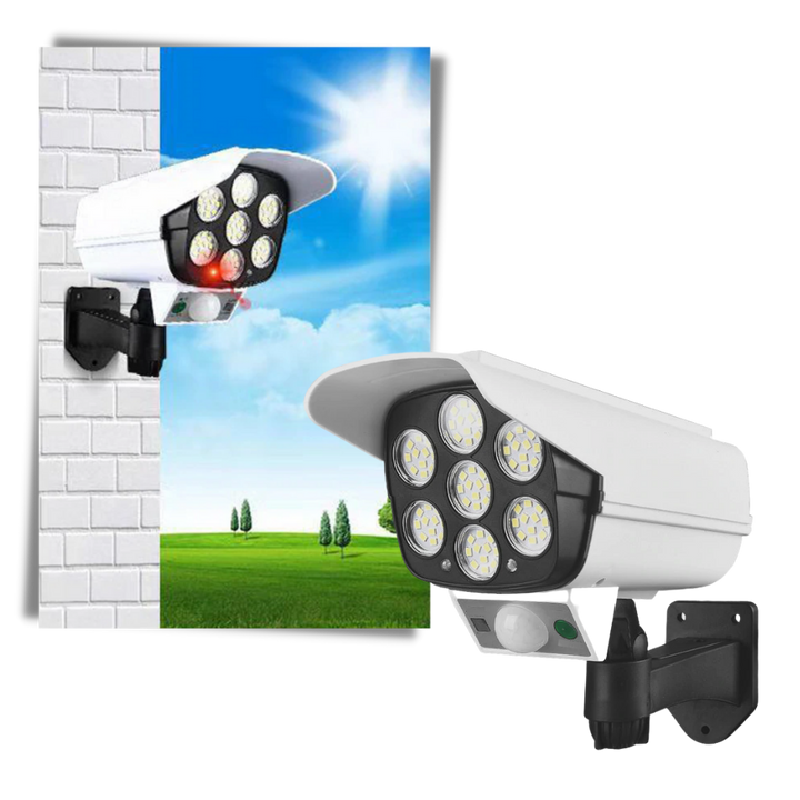 Solcelledrevet LED-lampe med bevegelsessensor
