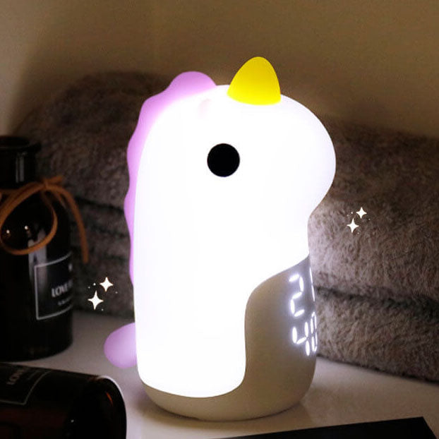 Skanto | Unilora DreamLight Vekkerklokke | Enhjørning Design | Timer & LED Nattlampe | Barnerom Dekor