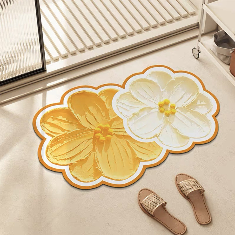 Blomstrete Baderomsgulvmatte | Skanto