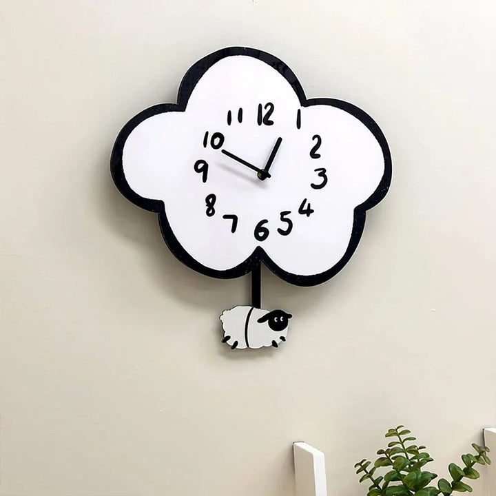 Skanto | 38cm Stille Tegneserie Sky Sau Svingende Veggur