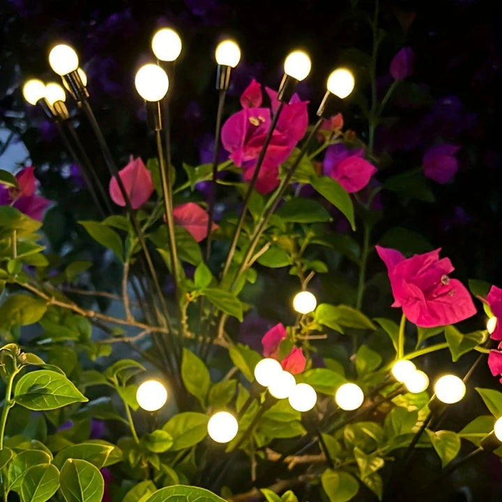Skanto | LED Sollys for Hage med Fleksible Lyskuler – Vanntett Dekorativt Lys for Bed og Stier