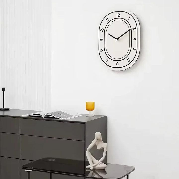 Skanto | Kreativ Minimalistisk Hvit Veggklokke