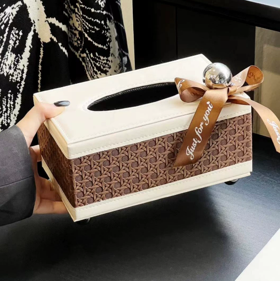 Modèra Premium Taschentuchbox fra Kunstleder | Stilvoller og langlebiger Taschentuchorganizer für moderne Räume