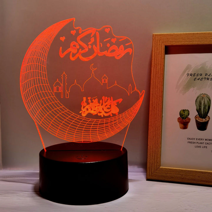 MoonPalace - 3D Farge Kveldslampe Touch Skanto