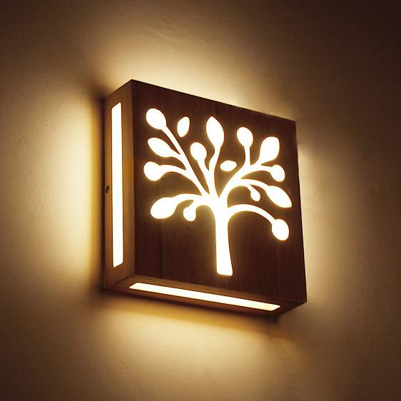 Skanto | Vegglampe - WoodGlow - Elegant LED - Livets essens innendørs utendørs