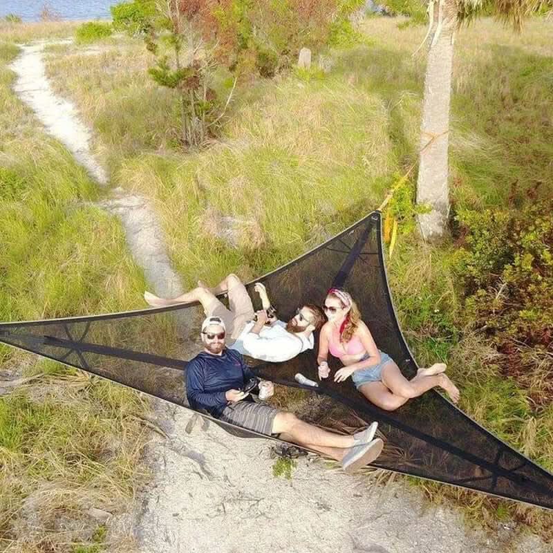 Skanto | Multi-Person Camping Hengekøye med 3-Punkts Anker System