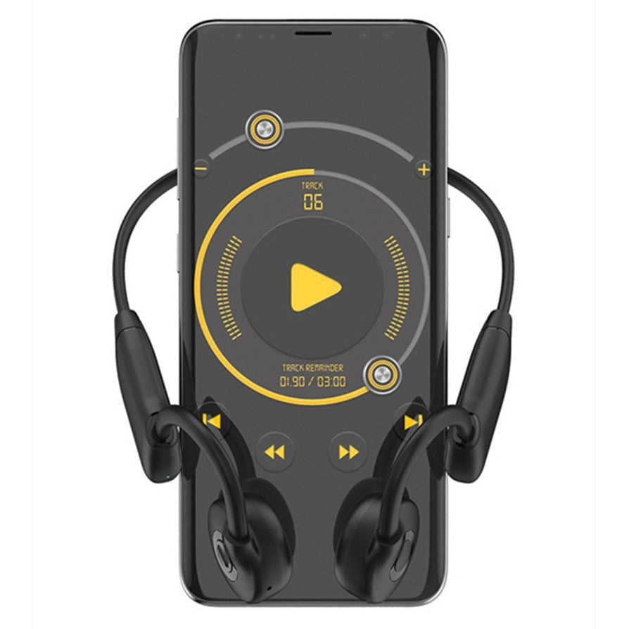 Skanto | Bone Conduction OverEar Bluetooth Ørepropper, med 32G Minne og IPX6 Vanntett, for Pendling og Sport