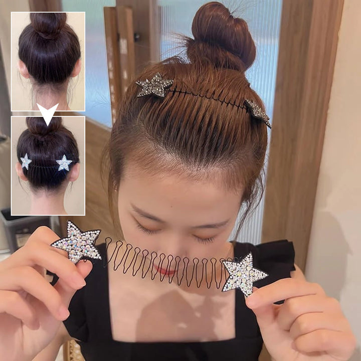 Rhinestone Star Hårkamssett (5 deler) | Skanto